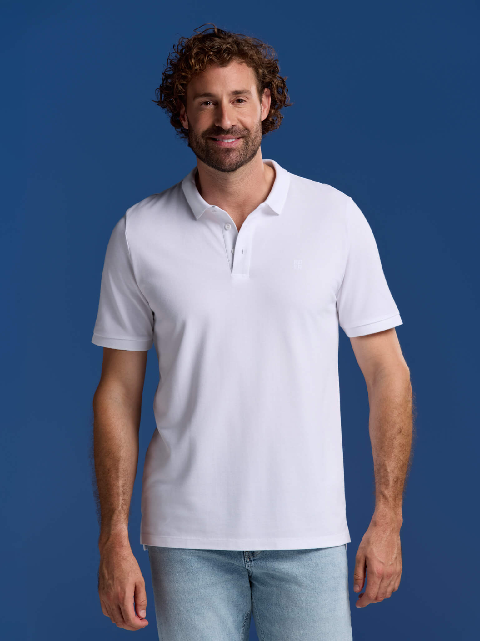Blanco, azul claro/blanco