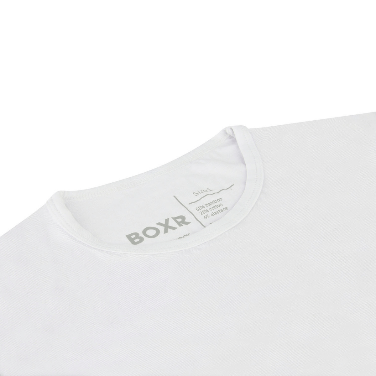 BOXR | Camisetas de Manga Larga de Bambú - Pack de 2 - Blanco