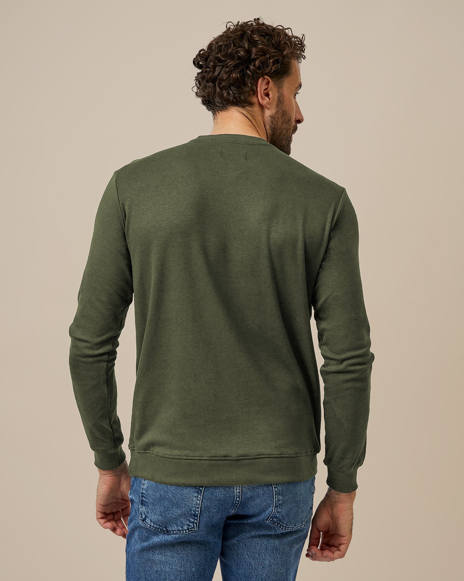 BOXR | Jersey de Cuello Redondo - Verde Oliva