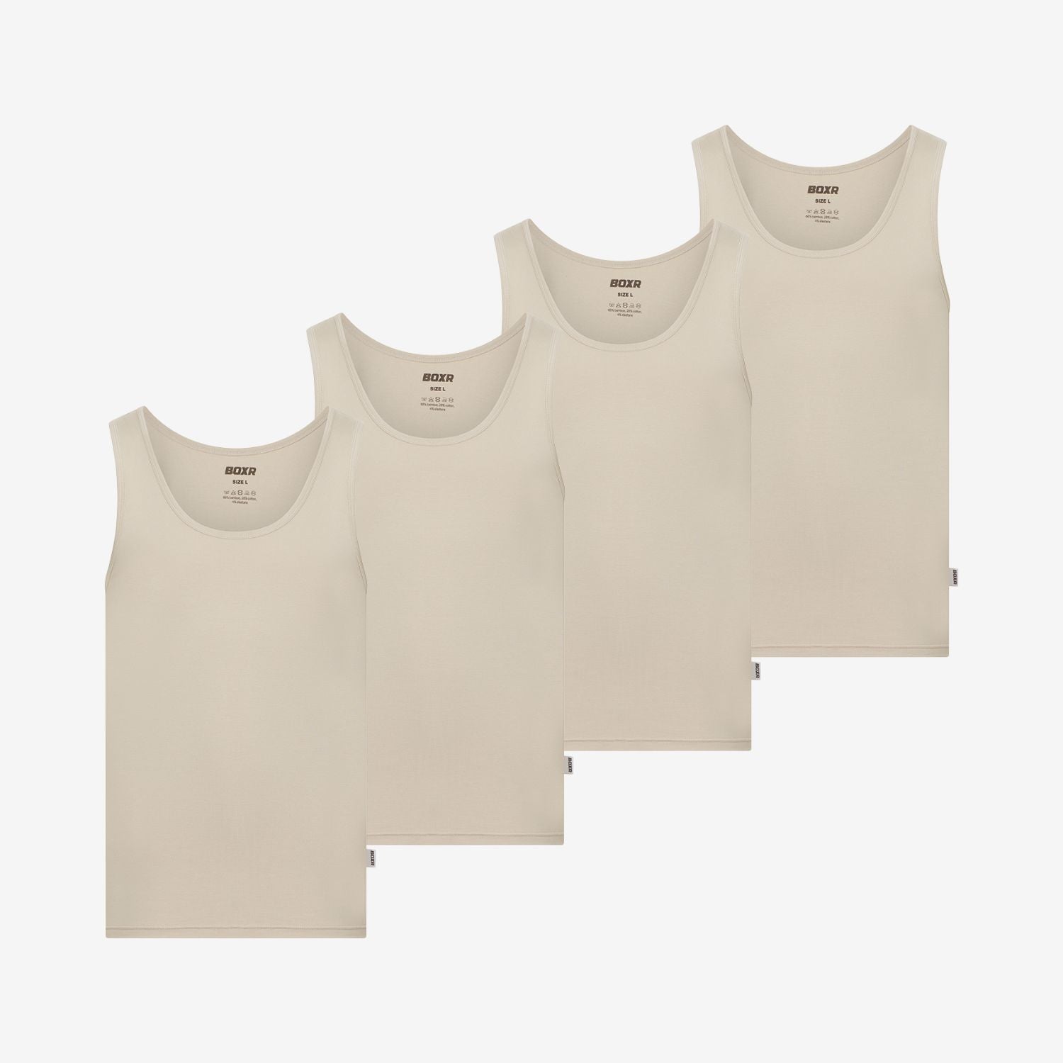 Camisetas interiores de Bambú pack de 4