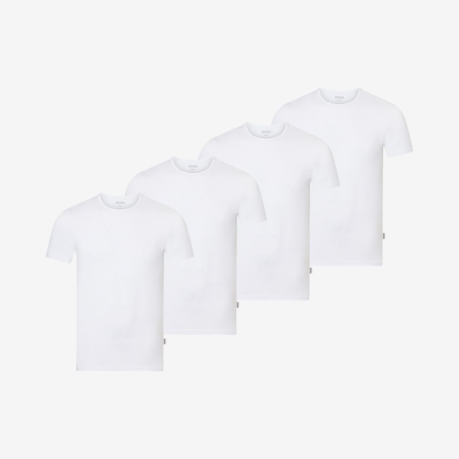 Camisetas interiores de Bambú cuello redondo pack de 4