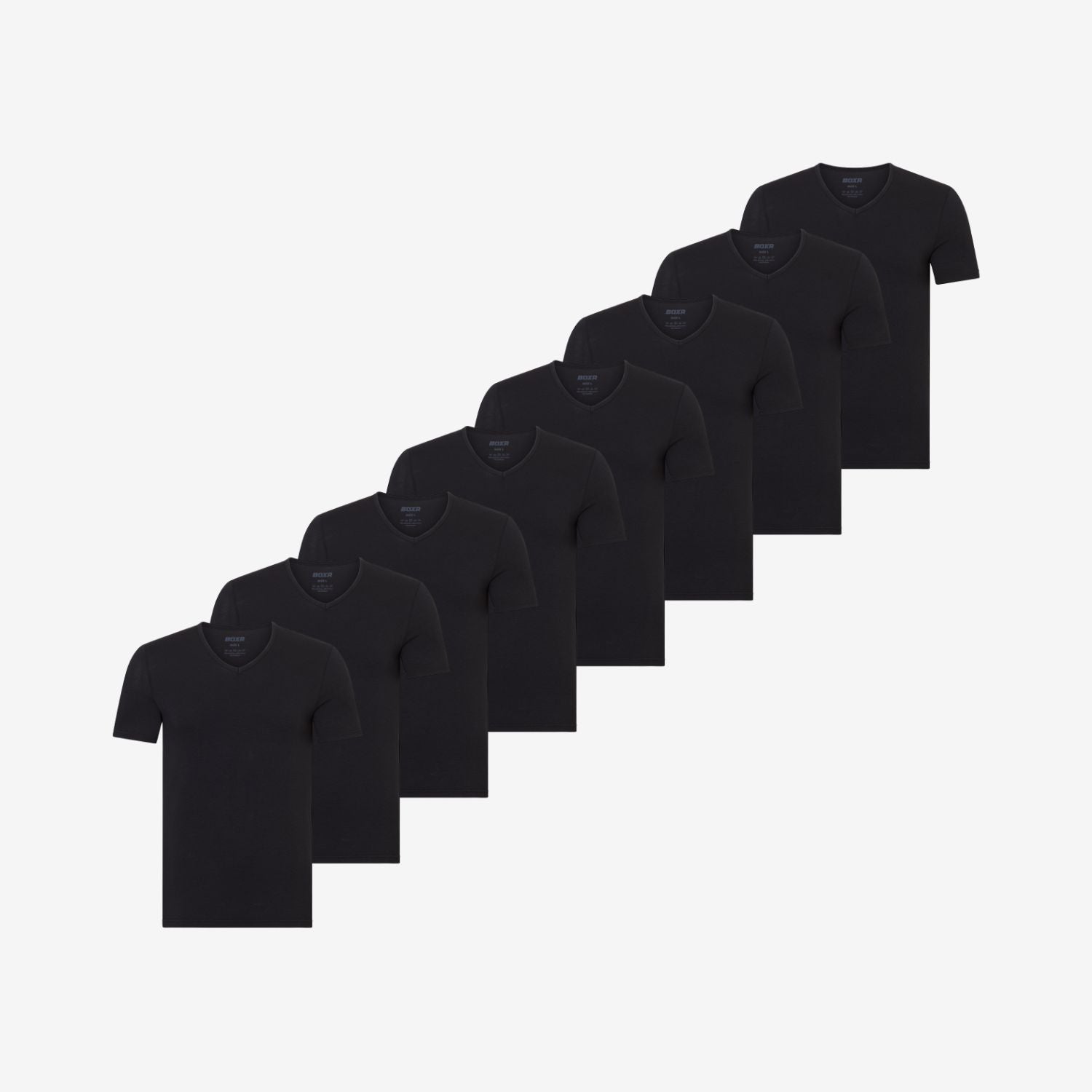 Camisetas interiores de Bambú cuello en V pack de 8