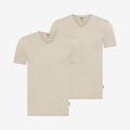 Camisetas interiores de Bambú cuello en V pack de 2