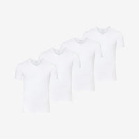 Camisetas interiores de Bambú cuello en V pack de 4