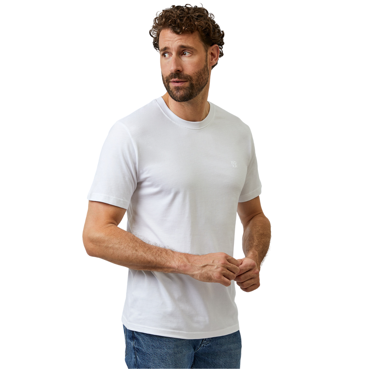 BOXR | Pack de 1 Camisetas Casuales de Bambú Blanco