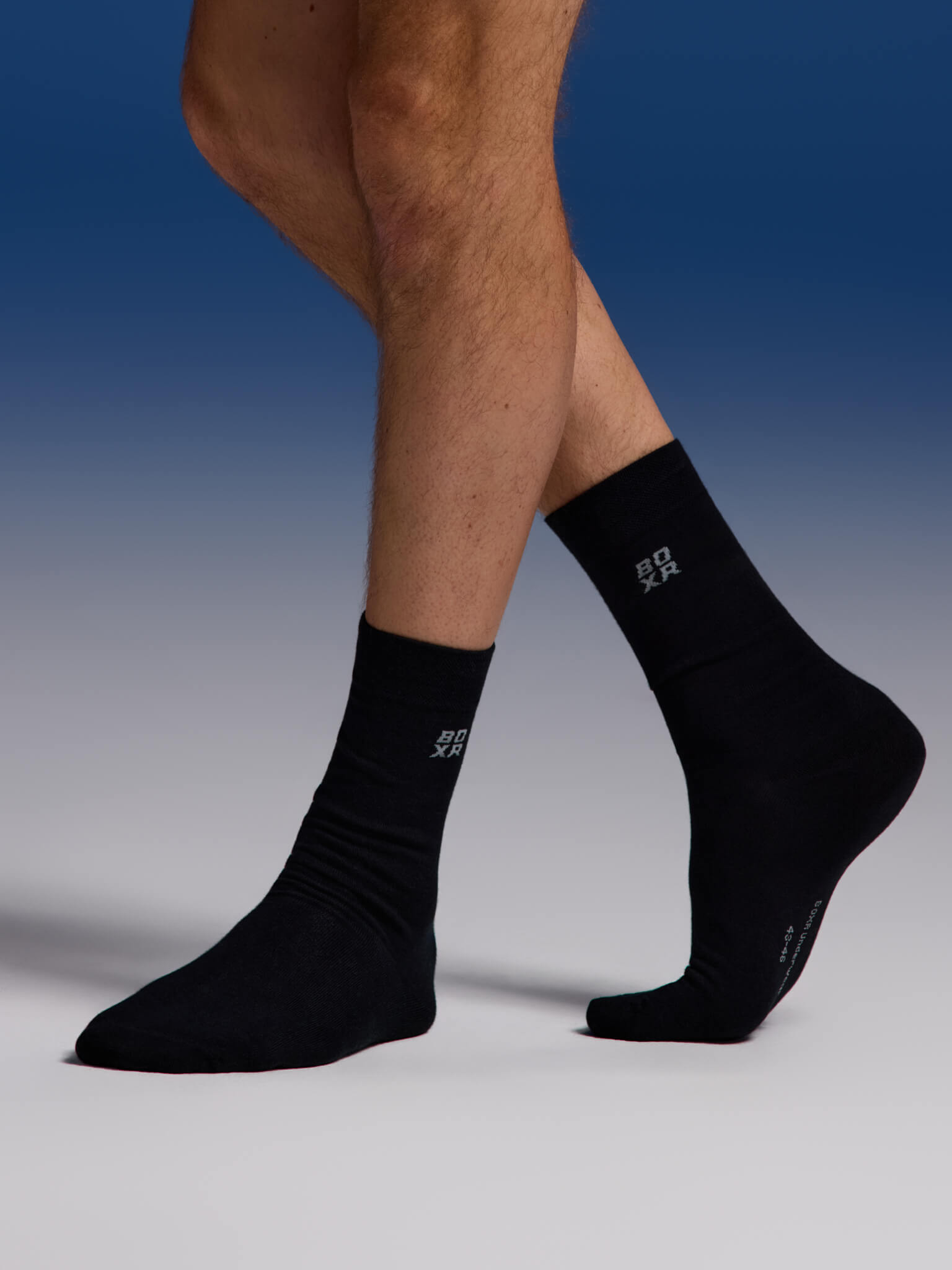 BOXR | Calcetines De Bambú - Pack de 4 - Negros