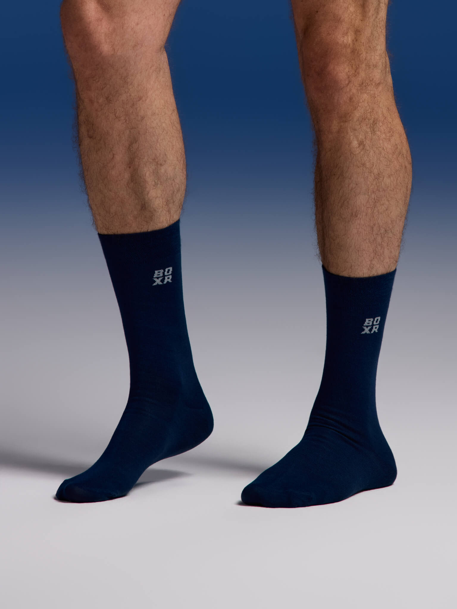 BOXR | Calcetines De Bambú - Pack de 4 - Azul Marino