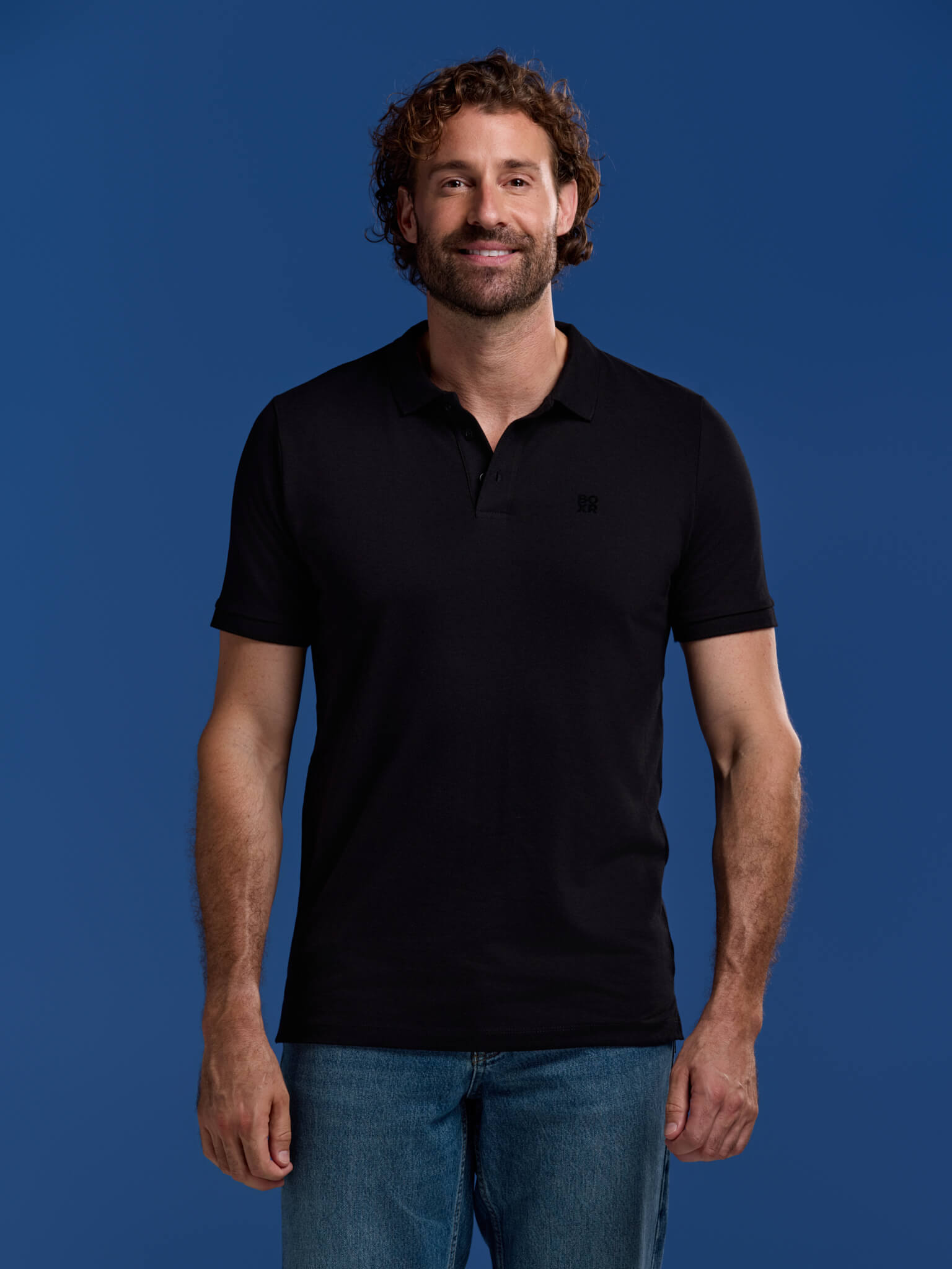 BOXR | Polo de bambú Pack de 2 Negro y Azul Marino