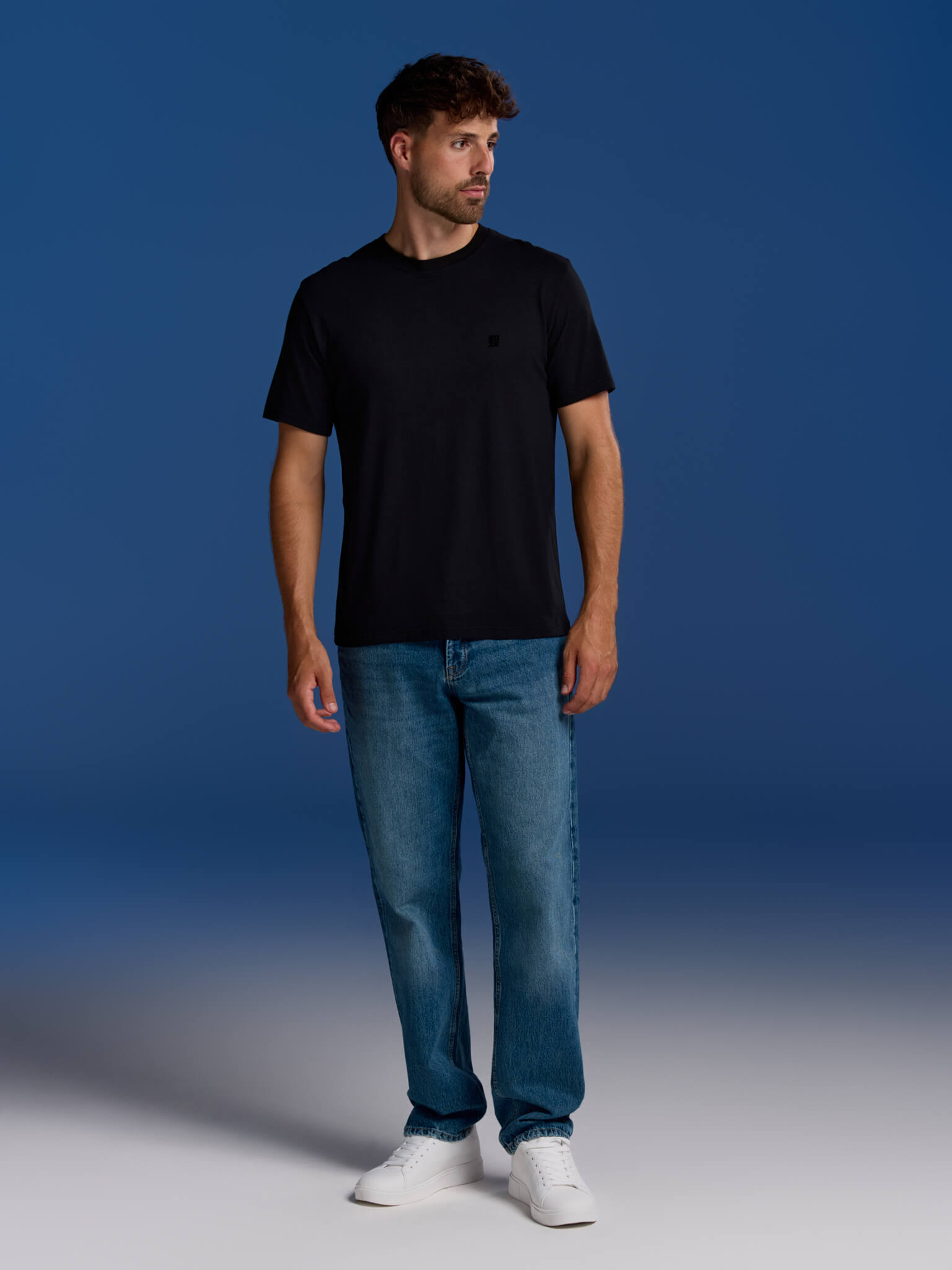 BOXR | Camisetas Casuales de Bambú - Pack de 1 - Negro