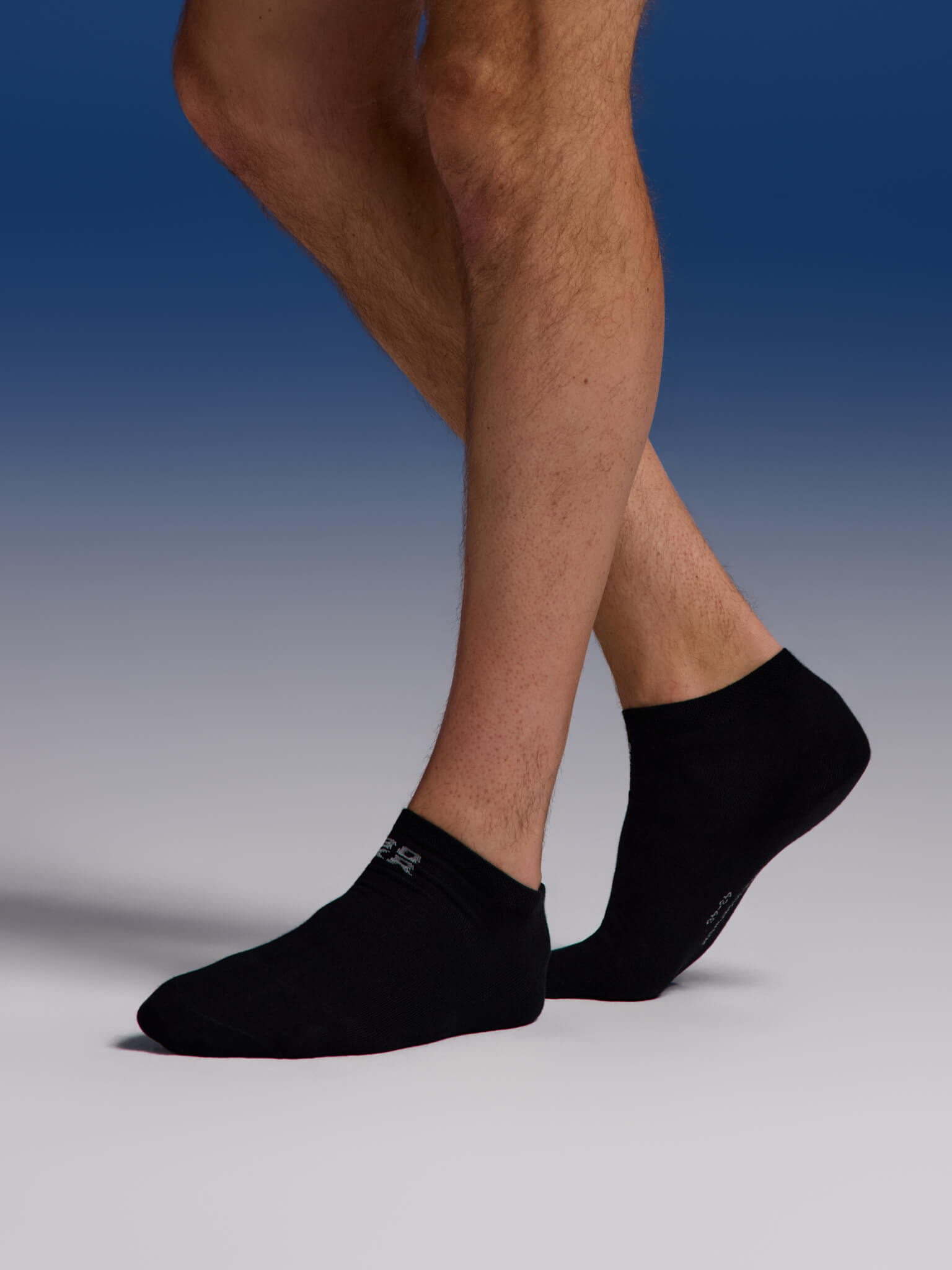 BOXR | Calcetines Tobilleros De Bambú - Pack de 4 - Negro
