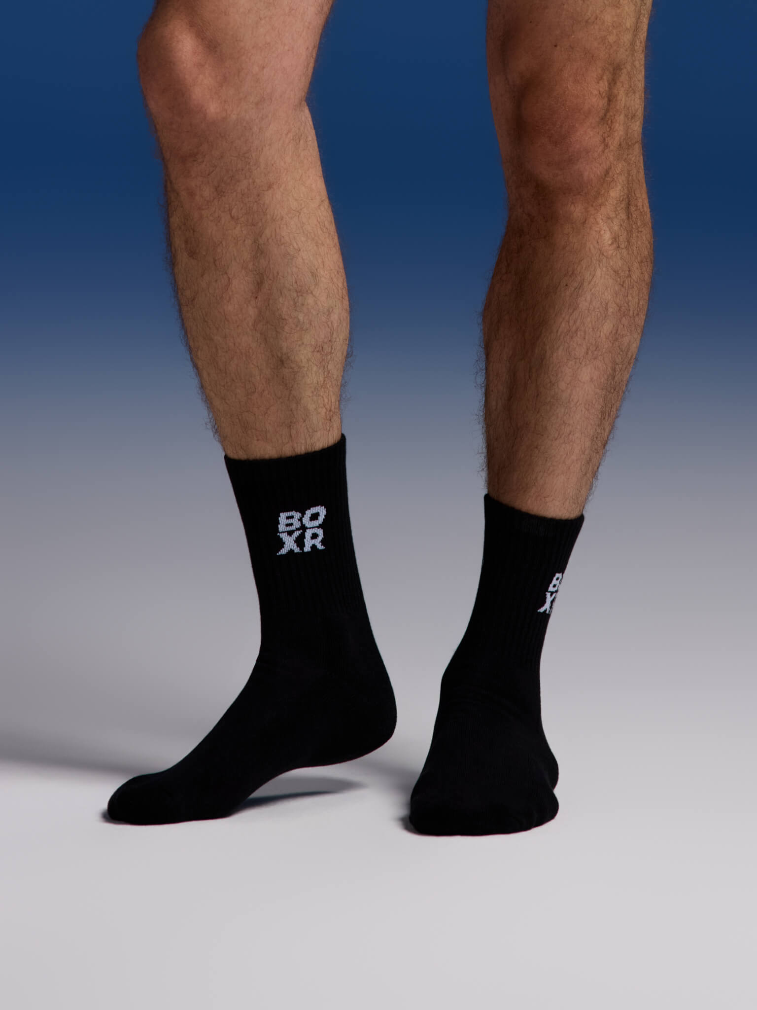 BOXR | Calcetines Deportivos de Bambú 4-Pack Negro