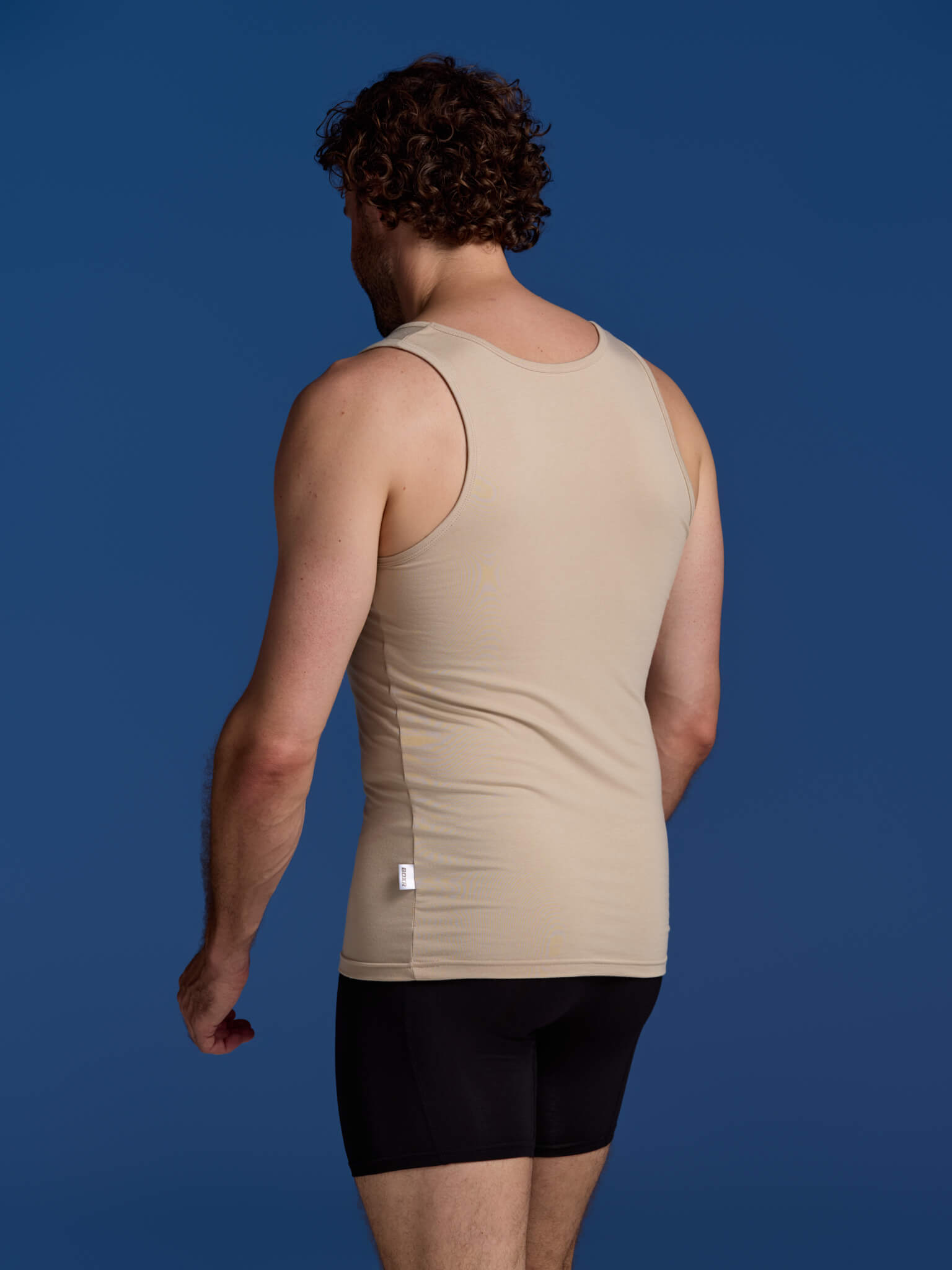BOXR | Camiseta De Tirantes De Bambú - Pack de 4 - Beige Caqui