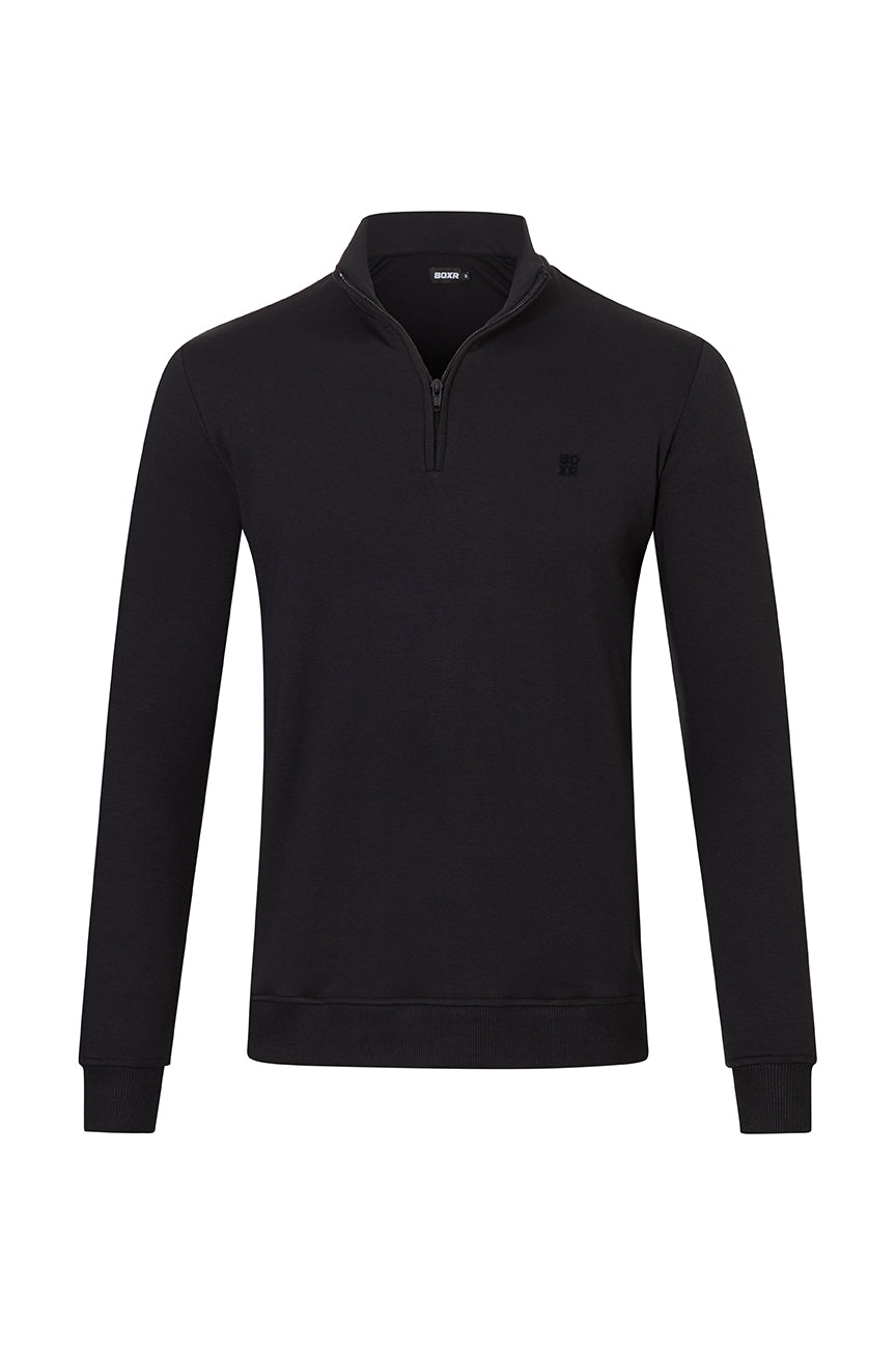 BOXR | Jersey con Cremallera - Negro