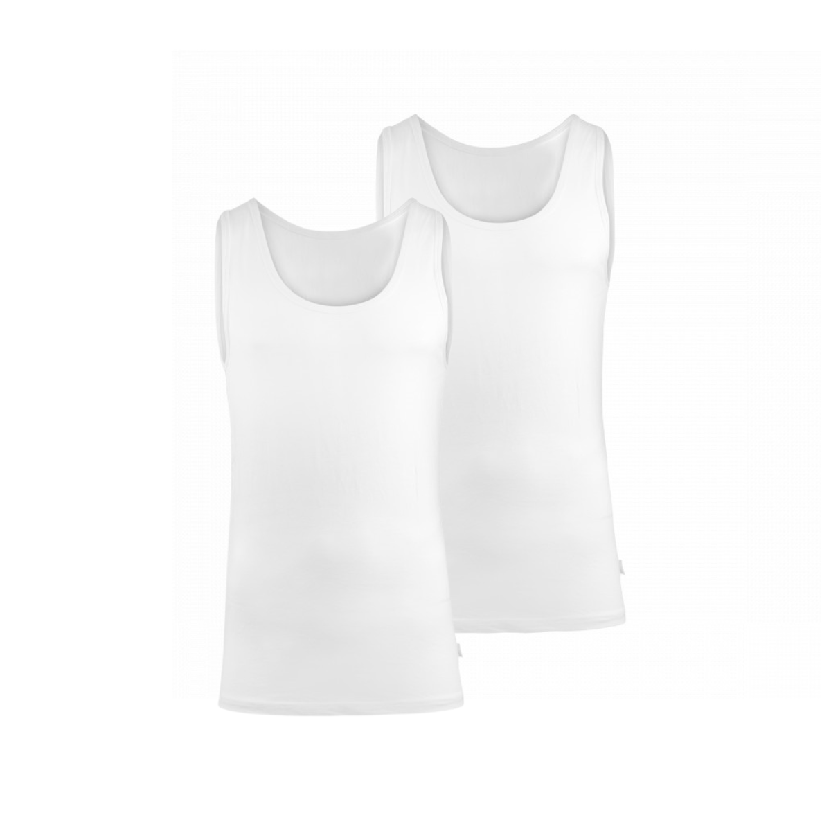 BOXR | Camiseta De Tirantes De Bambú - Pack de 2 - Blanco