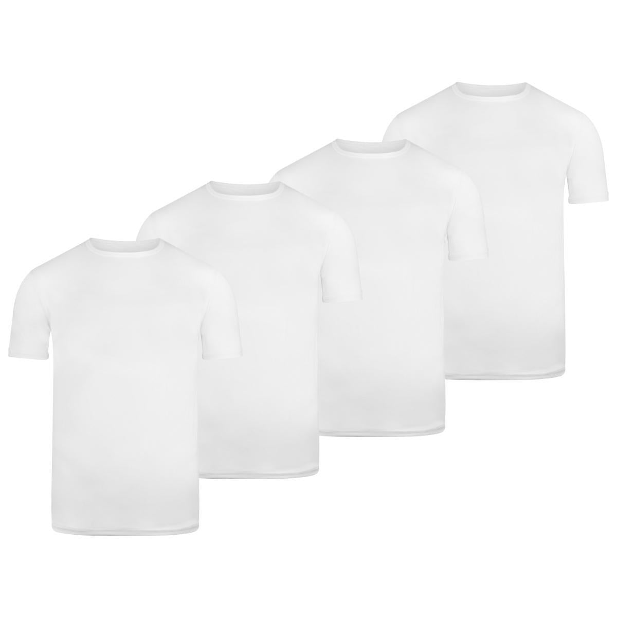 BOXR | Camiseta De Bambú - Pack de 4 - Blanco