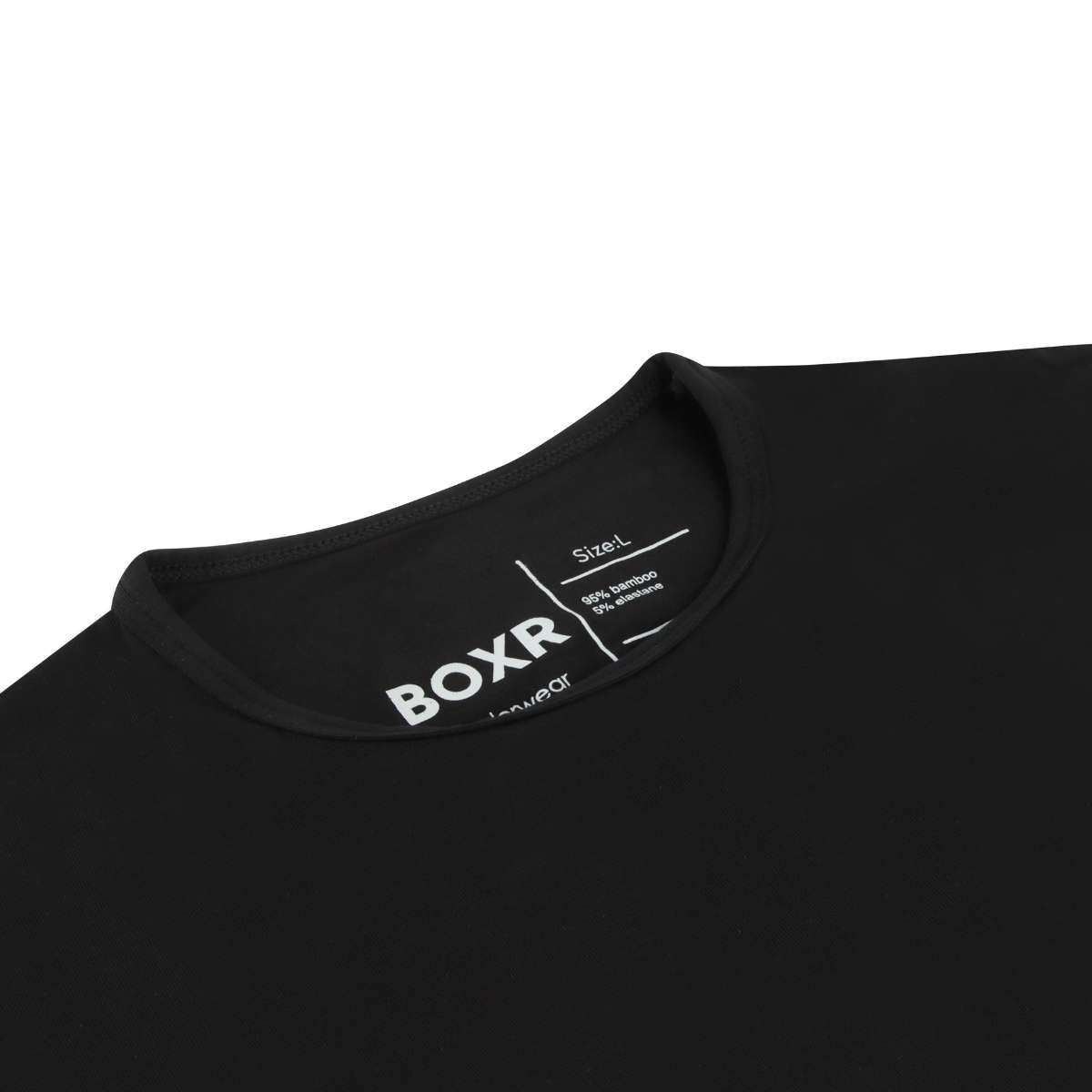 BOXR | Camiseta De Bambú - Pack de 2 - Negro