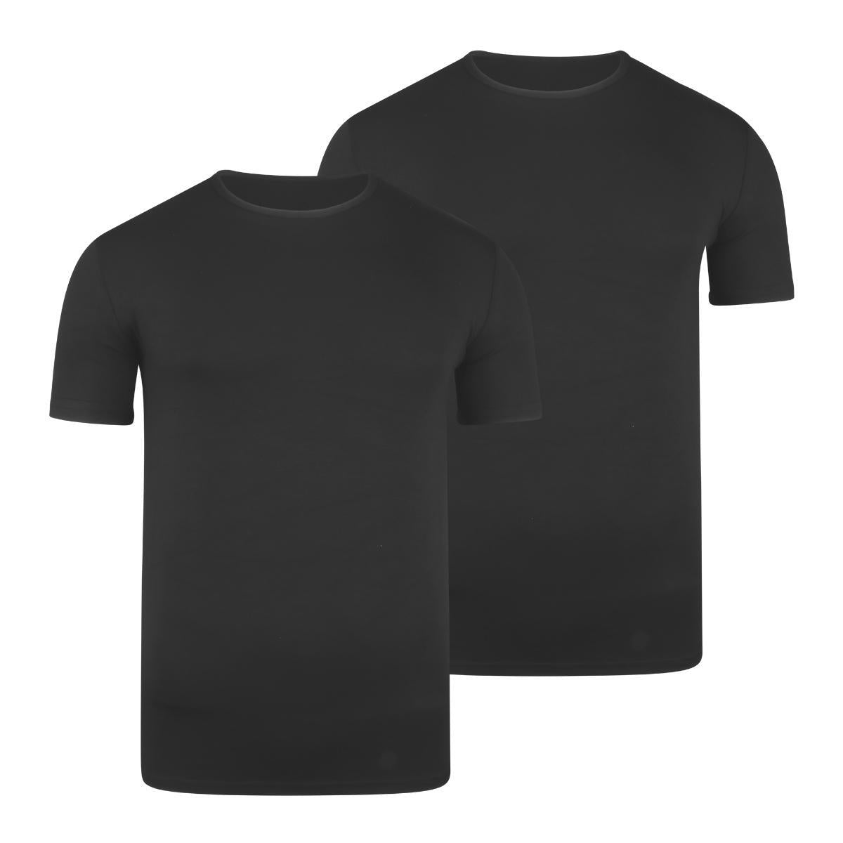 BOXR | Camiseta De Bambú - Pack de 2 - Negro