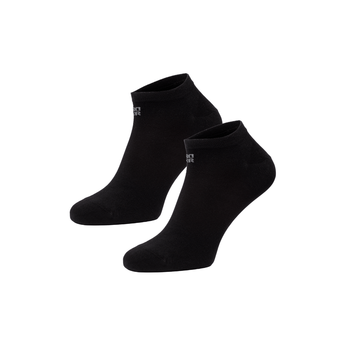 BOXR | Calcetines Tobilleros De Bambú - Pack de 2 - Negro