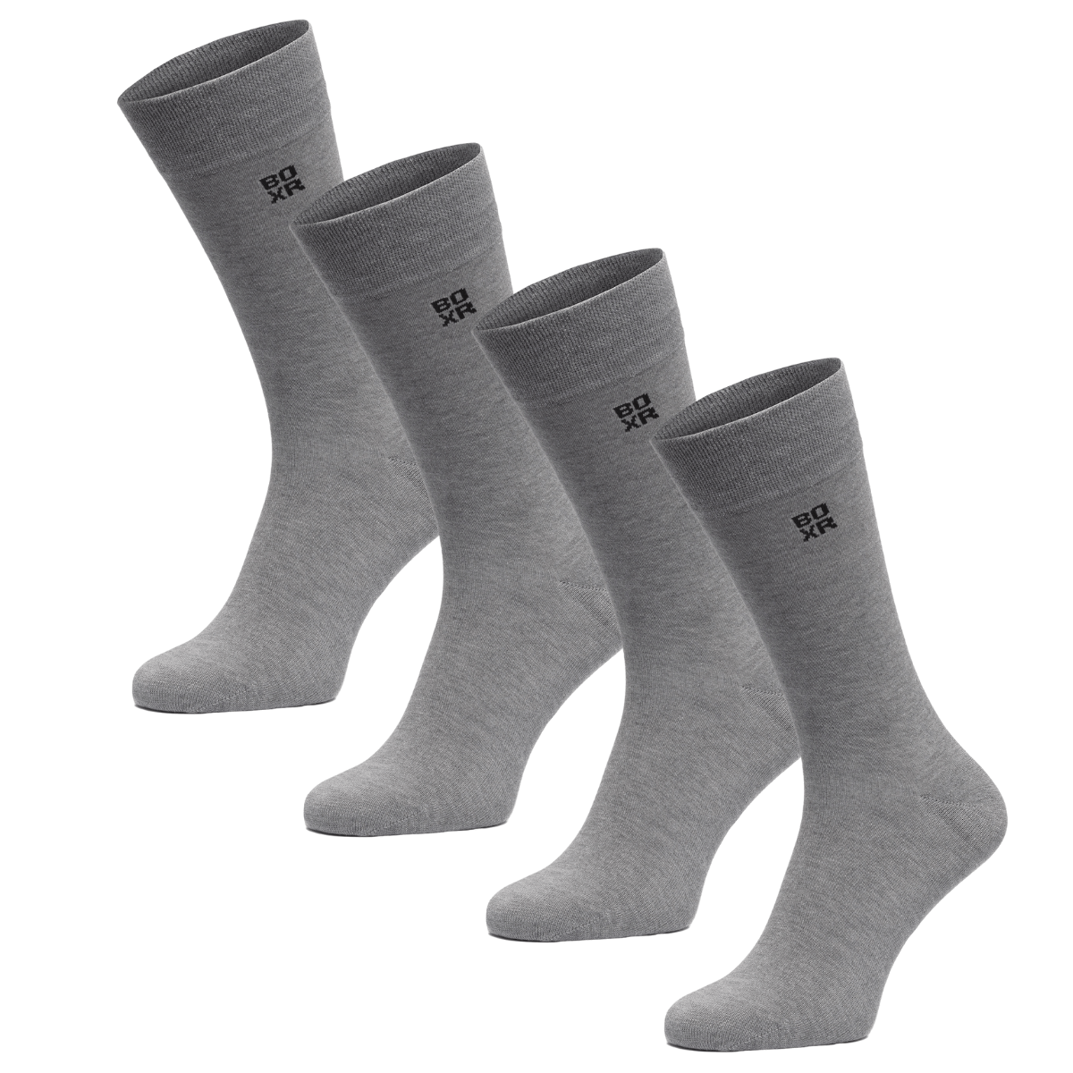 BOXR | Calcetines De Bambú - Pack de 4 - Gris