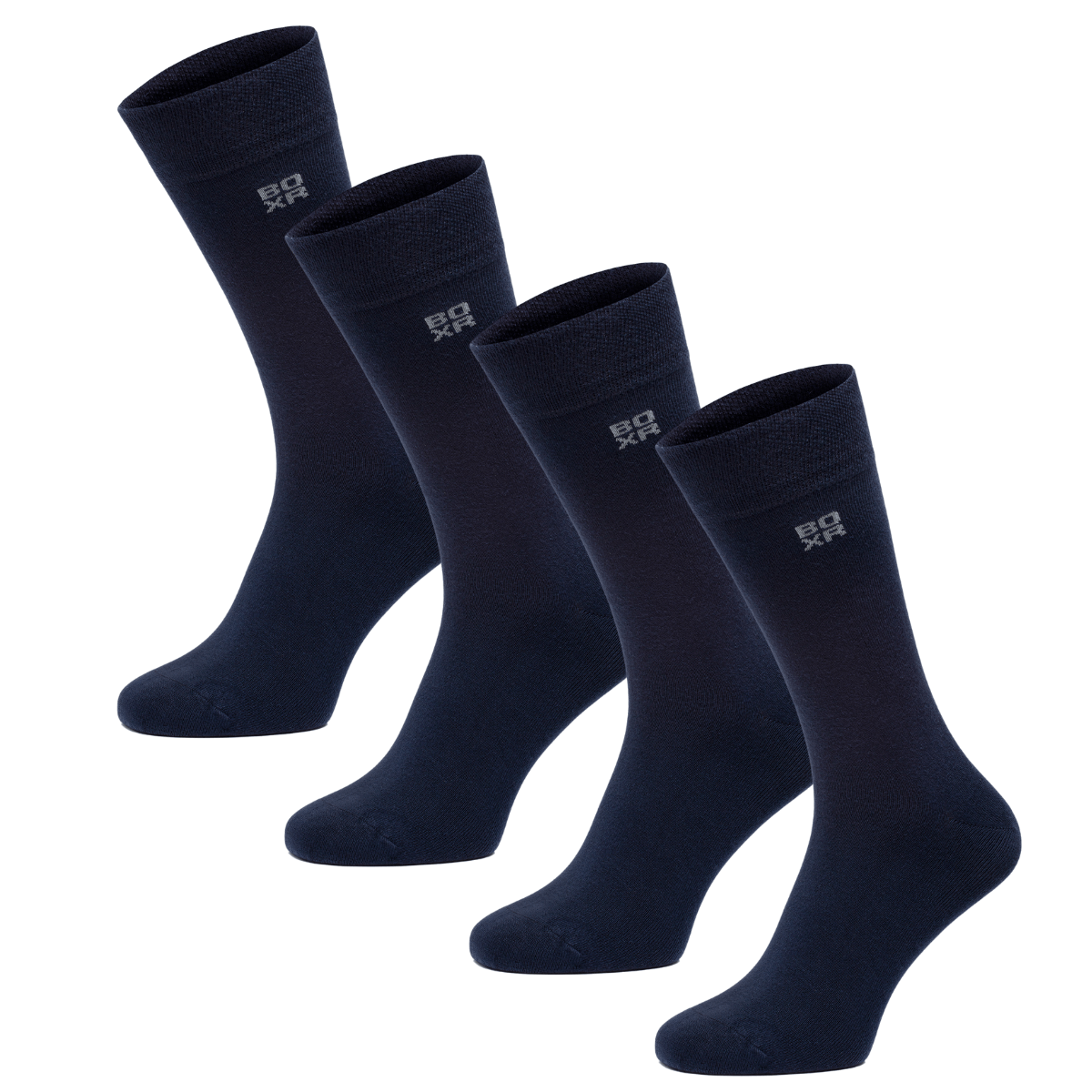 BOXR | Calcetines De Bambú - Pack de 4 - Azul Marino